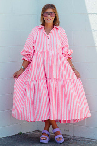 Winnie Dress - Neon Melon ***PRE ORDER***