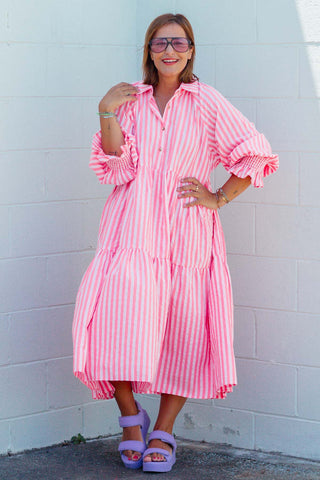 Winnie Dress - Neon Melon ***PRE ORDER***