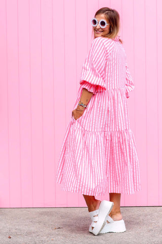 Winnie Dress - Neon Melon ***PRE ORDER***