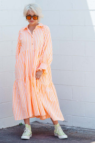 Winnie Dress - Neon Orange ***PRE ORDER***