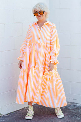 Winnie Dress - Neon Orange ***PRE ORDER***