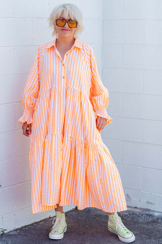 Winnie Dress - Neon Orange ***PRE ORDER***