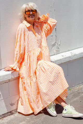 Winnie Dress - Neon Orange ***PRE ORDER***