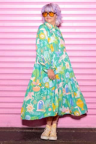 Winnie Dress - Sol Green