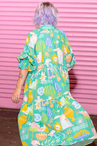 Winnie Dress - Sol Green