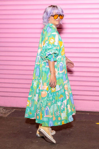 Winnie Dress - Sol Green