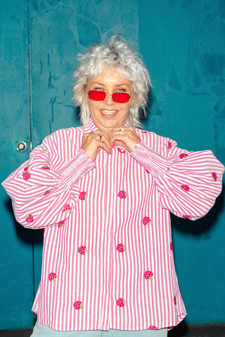 Xanthe Shirt - Strawberry Fields