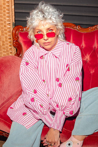 Xanthe Shirt - Strawberry Fields