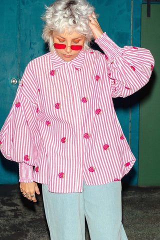 Xanthe Shirt - Strawberry Fields