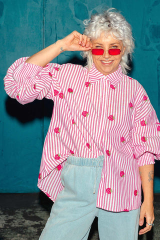 Xanthe Shirt - Strawberry Fields