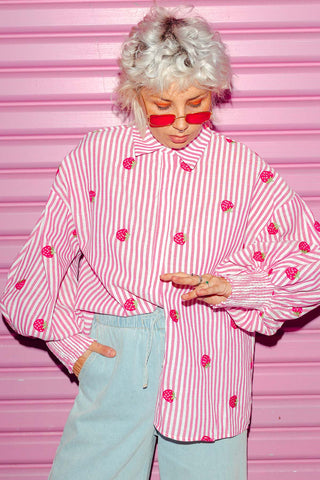 Xanthe Shirt - Strawberry Fields