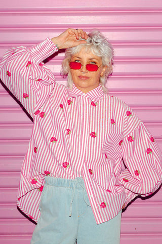 Xanthe Shirt - Strawberry Fields