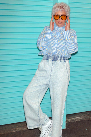 Zali Shirt - Lemon Drop Blue