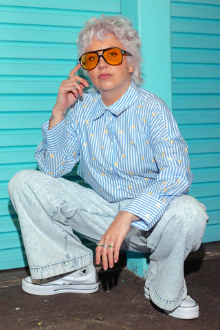 Zali Shirt - Lemon Drop Blue