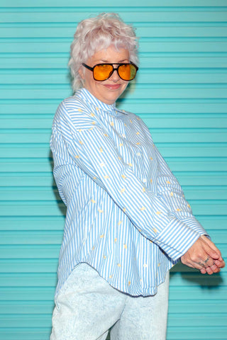 Zali Shirt - Lemon Drop Blue
