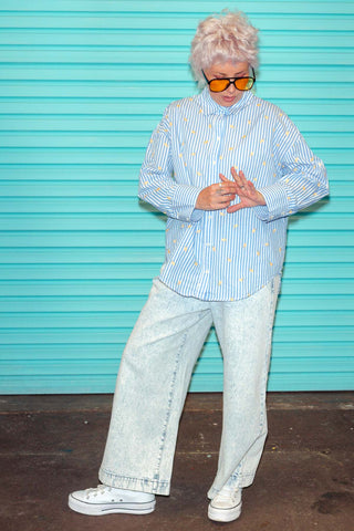 Zali Shirt - Lemon Drop Blue