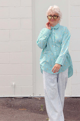 Zali Shirt - Lemon Drop Green