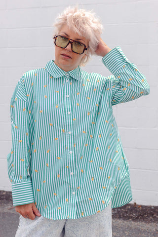 Zali Shirt - Lemon Drop Green