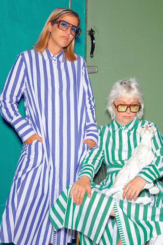 Zoe Shirt Dress - Green