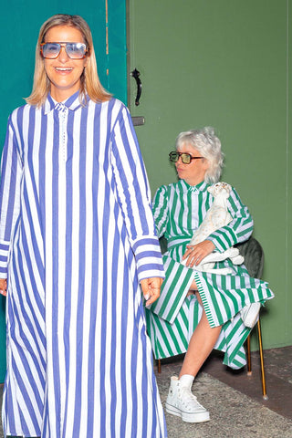 Zoe Shirt Dress - Green