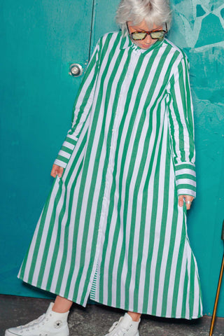 Zoe Shirt Dress - Green