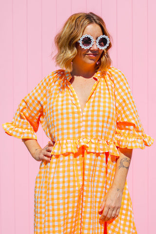 Freya Dress - Neon Orange ***PRE ORDER***