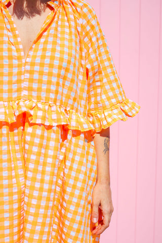 Freya Dress - Neon Orange ***PRE ORDER***