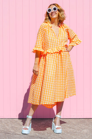 Freya Dress - Neon Orange ***PRE ORDER***