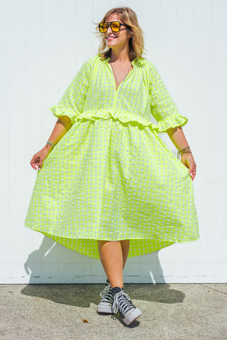 Freya Dress - Neon Yellow ***PRE ORDER***