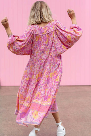Willow Boho Dress - Pink