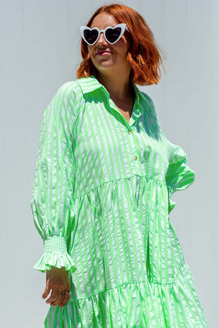 Winnie Dress - Neon Green