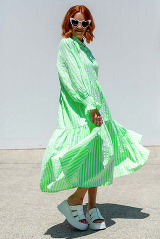 Winnie Dress - Neon Green