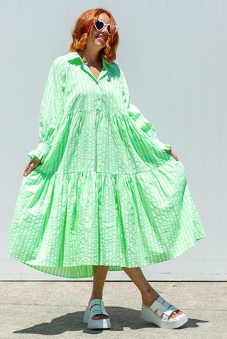 Winnie Dress - Neon Green