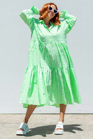 Winnie Dress - Neon Green