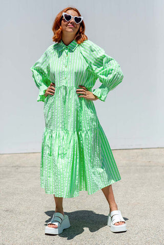 Winnie Dress - Neon Green