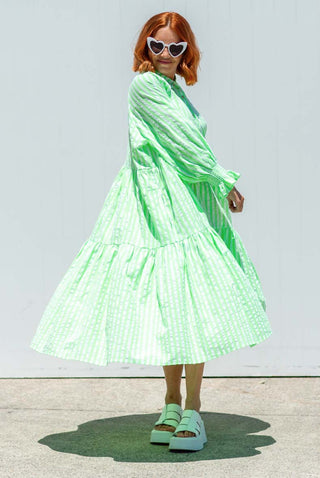 Winnie Dress - Neon Green