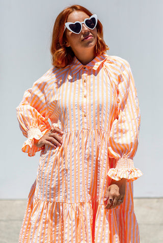 Winnie Dress - Neon Orange