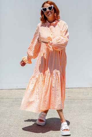 Winnie Dress - Neon Orange ***PRE ORDER***