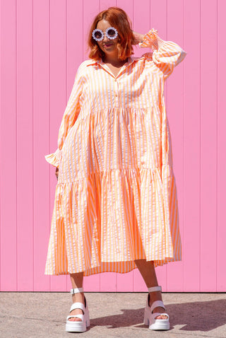 Winnie Dress - Neon Orange ***PRE ORDER***