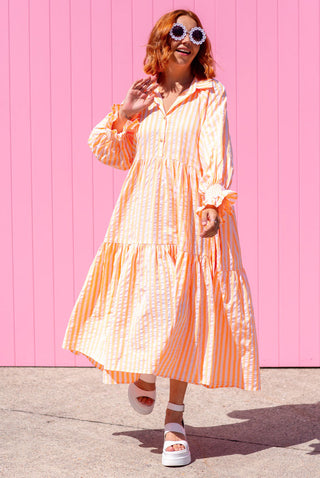 Winnie Dress - Neon Orange ***PRE ORDER***