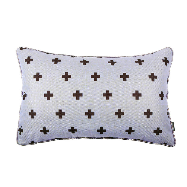 Crossed Out Cushion - Lilac