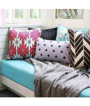 Crossed Out Cushion - Lilac