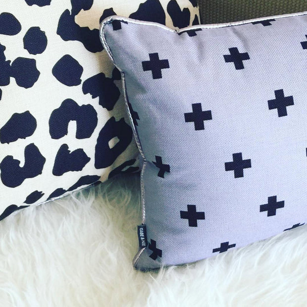 Crossed Out Cushion - Lilac