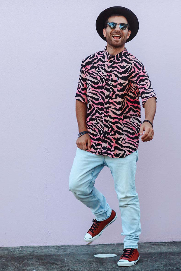 HS Rec Shirt - Pink Zebra