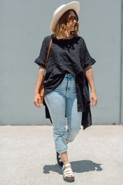 Luxe Drape Top - Black