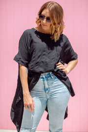 Luxe Drape Top - Black