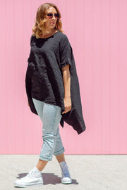 Luxe Drape Top - Black