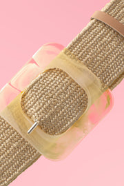 Pearl Square Belt – Jute
