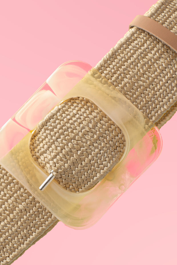 Pearl Square Belt – Jute
