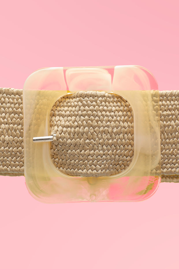 Pearl Square Belt – Jute